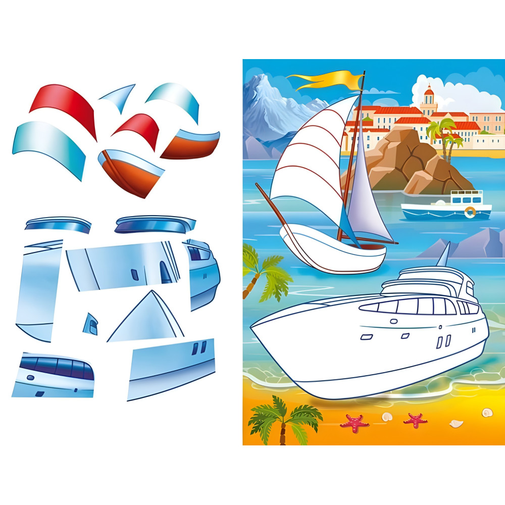 Аплікації для малят. Мотоцикл Аплікації для малят. Мотоцикл