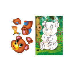 Аппликации для малышей волк Аппликации для малышей волк