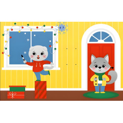 Аплікації наліпками «Олень» - Творча книжка з наліпками для розвитку малюків (9789667615642)