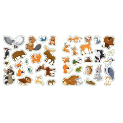 Багаторазовi налiпки. У лісі