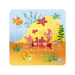 Головоломки-наклейки. На море. 4+