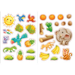 Истории с наклейками : Слоненок Истории с наклейками : Слоненок