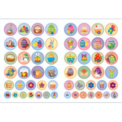 Книга Великодні наліпки. Святковий кошик (9786175444276)