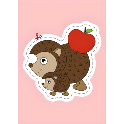 Книга Вирізалки для найменших Тварини та їхні дитинчата (9789667501600)