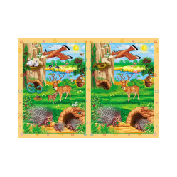 Книга з наклейками Розвивальні наліпки Хто де живе (укр) (9789669138569)