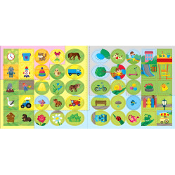 Книга з наклейками Я вчуся читати 4+ перша книга для маленьких читачів (9786175444290)