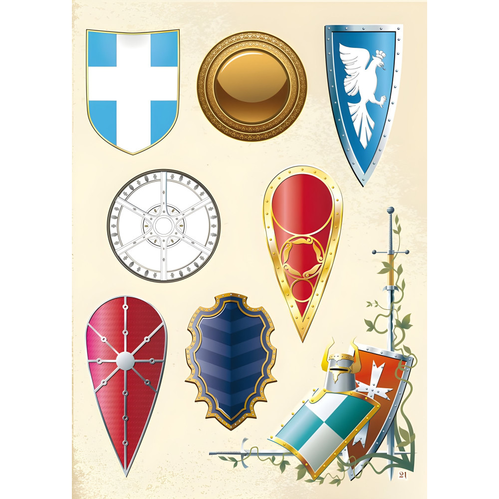 Книга с наклейками. Рыцари Книга с наклейками. Рыцари