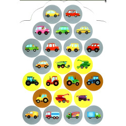 Мої перші наліпки "Машинки" Розвивальна книга з наклейками для найменших (9789662849103)