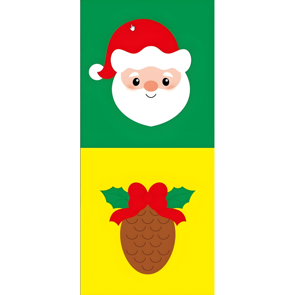 Мозаїка з наліпок «Санта. Величина» – новорічна аплікація з наліпками для дітей (9789667615956) Мозаїка з наліпок «Санта. Величина» – новорічна аплікація з наліпками для дітей (9789667615956)