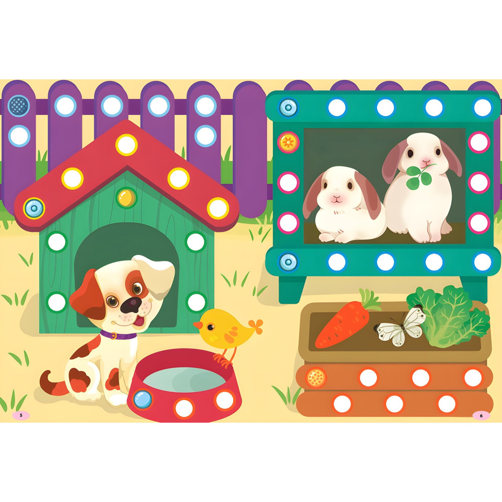 Наліпки-майструвалки. Гвіздочки й кружечки Наліпки-майструвалки. Гвіздочки й кружечки