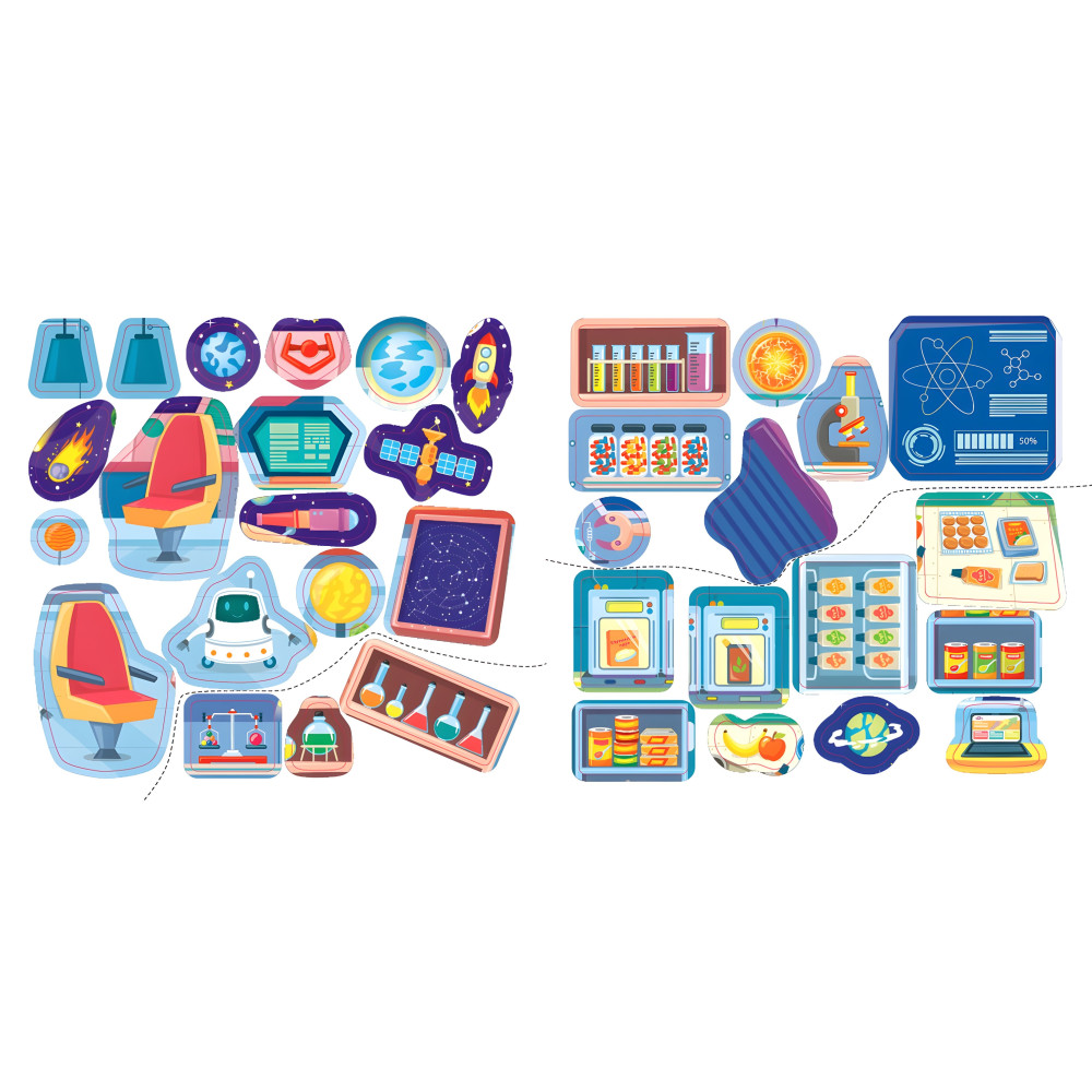 Наліпки-помічниці — Космічна станція (9786175440957) Наліпки-помічниці — Космічна станція (9786175440957)