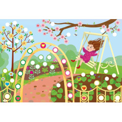 Наклейки-прикраски. Цветочки и сердечки