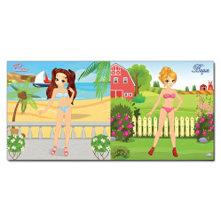 Одягни ляльку. Яскраві наліпки. Лимонна Одягни ляльку. Яскраві наліпки. Лимонна