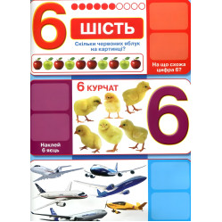 Перша фото-книга. Розвивальні наліпки. Лічба від 0 до 10