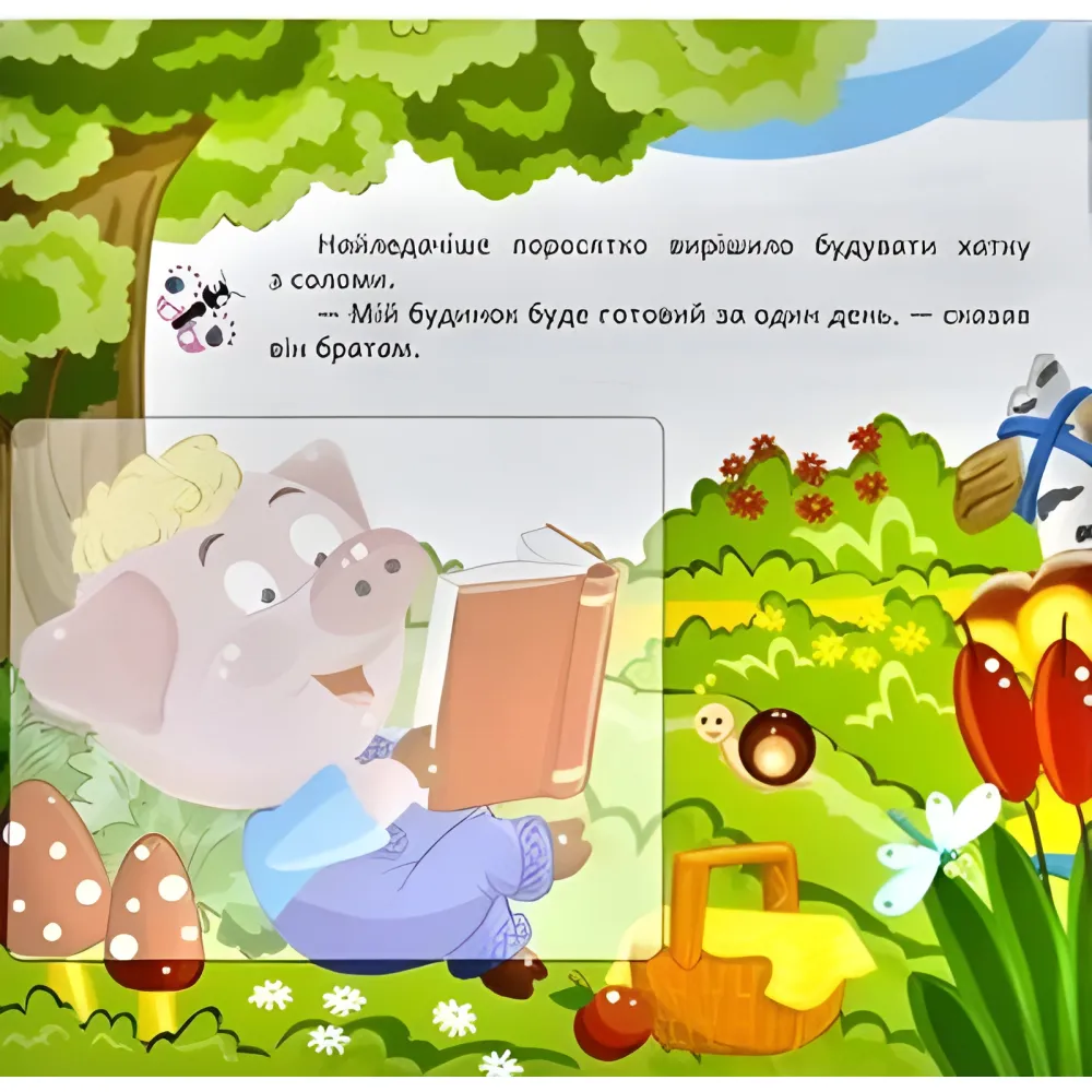 Трое поросят. Развивающая книга с наклейками Трое поросят. Развивающая книга с наклейками
