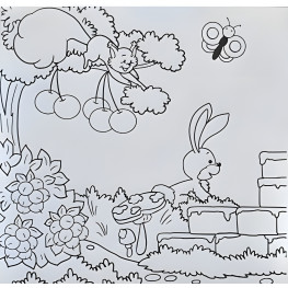 Трое поросят. Развивающая книга с наклейками