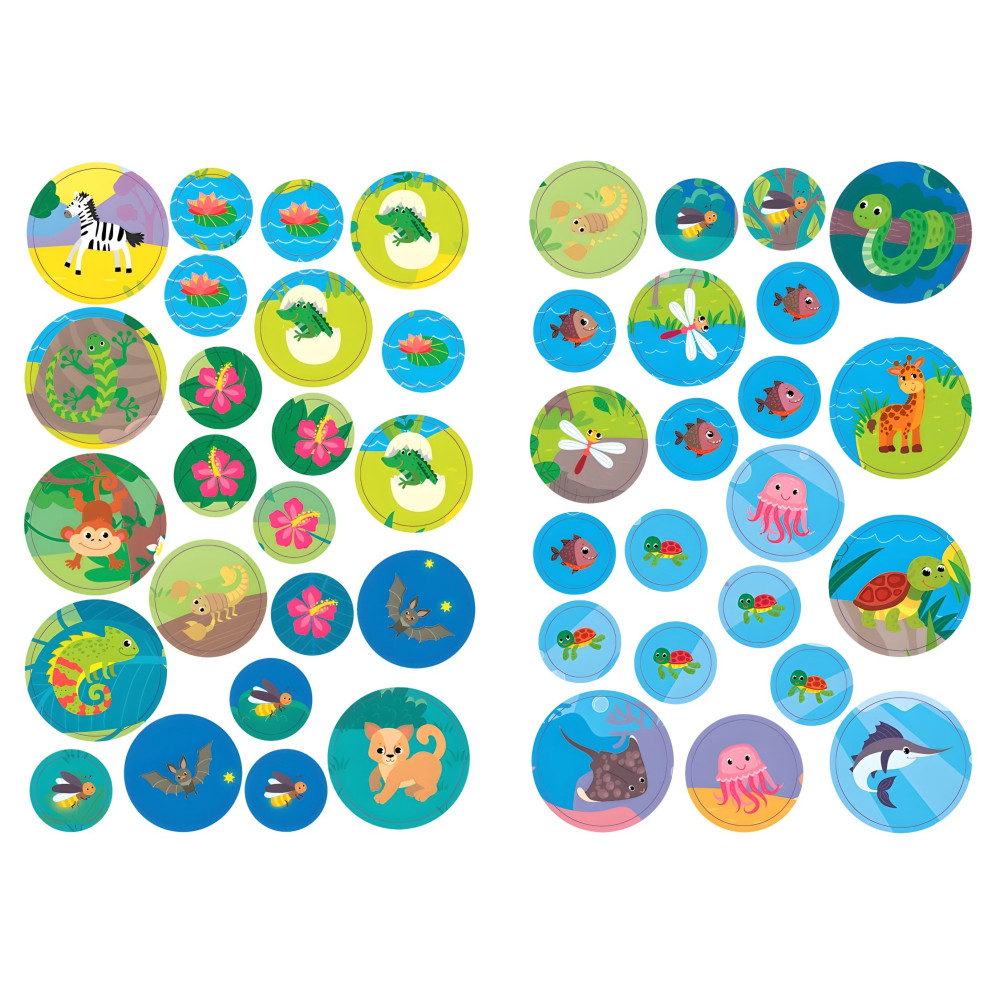 Большие наклейки для малышей. Пятнистый жирафчик Большие наклейки для малышей. Пятнистый жирафчик