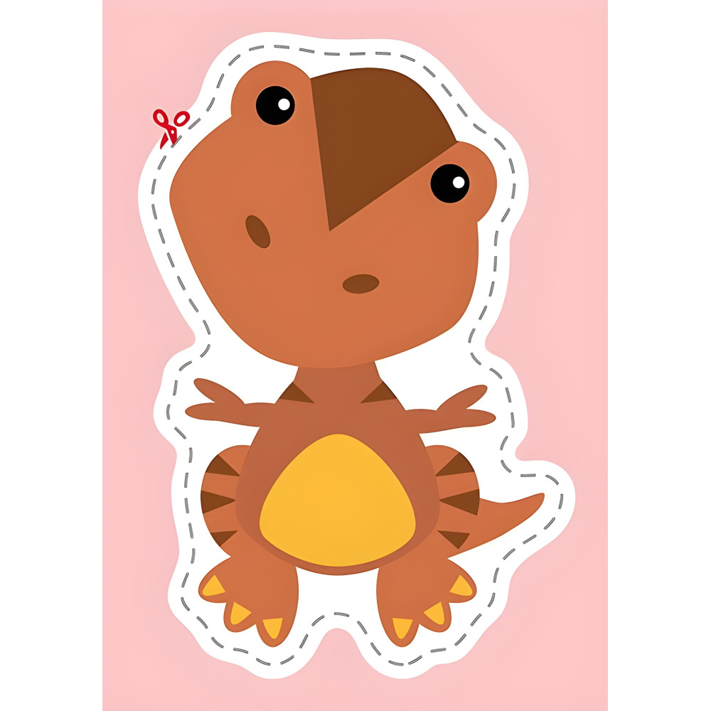 Вирізалки для найменших. Кумедні динозаврики кр Вирізалки для найменших. Кумедні динозаврики кр