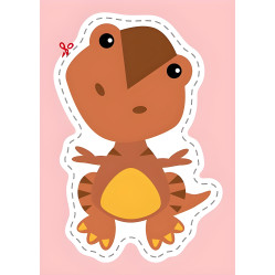 Вирізалки для найменших. Кумедні динозаврики кр Вирізалки для найменших. Кумедні динозаврики кр