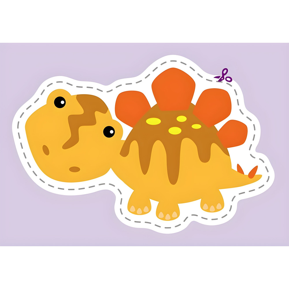 Вирізалки для найменших. Кумедні динозаврики кр Вирізалки для найменших. Кумедні динозаврики кр