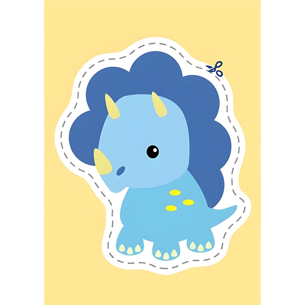 Вирізалки для найменших. Кумедні динозаврики кр Вирізалки для найменших. Кумедні динозаврики кр