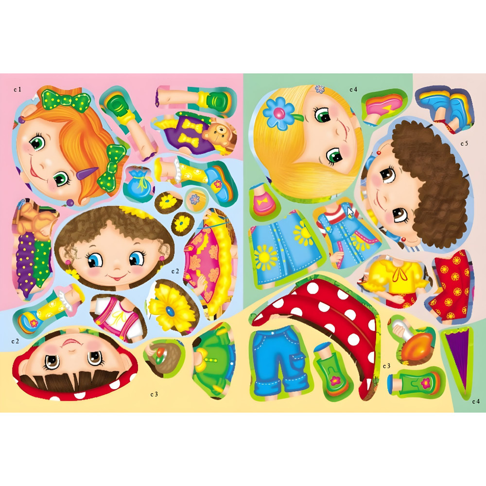 Збери ціле Цікаві дівчатка Збери ціле Цікаві дівчатка