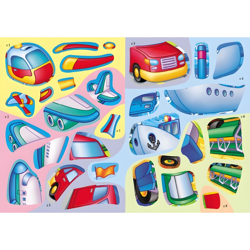 Собери целое Машинки Собери целое Машинки