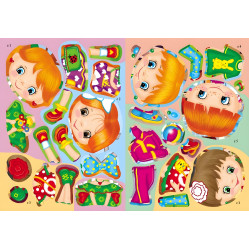 Собери целое Веселые девочки Собери целое Веселые девочки