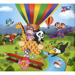 Найди отличия с наклейками. Енот