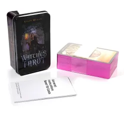 Колдовское таро Элен Дуган (Witches tarot) в жестяной коробочке.