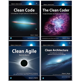 Clean Code+The Clean Coder+Clean Architecture+Clean Agile. Robert C. Martin(Комплект книг)